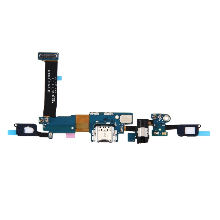 Per Galaxy C7 Pro / C7010 Porta di ricarica + pulsante Home + cavo flessibile per jack per auricolari, Galaxy C7 Pro / C7010