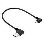 Cavo dati USB 2.0 Micro USB gomito sinistro 20 cm