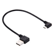 Cavo dati USB 2.0 da gomito a sinistra a gomito micro USB da 20 cm, Left to Right