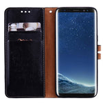 Custodia portafoglio in pelle per Samsung Galaxy S8+