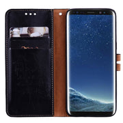 Custodia portafoglio in pelle per Samsung Galaxy S8+