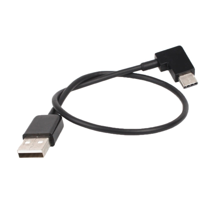 Cavo connettore dati da USB a USB-C / Type-C da 30 cm ad angolo retto per DJI SPARK / MAVIC PRO / Phantom 3 e 4 / Inspire 1 e 2, USB to USB-C / Type-C