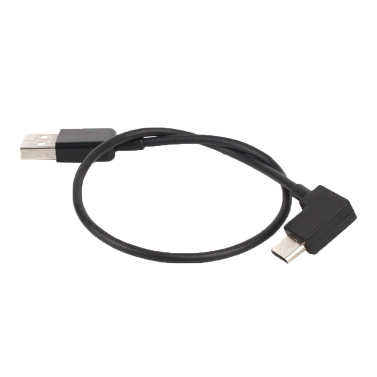 Cavo connettore dati da USB a USB-C / Type-C da 30 cm ad angolo retto per DJI SPARK / MAVIC PRO / Phantom 3 e 4 / Inspire 1 e 2, USB to USB-C / Type-C