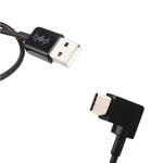 Cavo connettore dati da USB a USB-C / Type-C da 30 cm ad angolo retto per DJI SPARK / MAVIC PRO / Phantom 3 e 4 / Inspire 1 e 2, USB to USB-C / Type-C