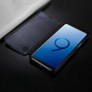 Custodia in pelle con supporto per Samsung Galaxy S9+