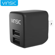 Adattatore per caricabatterie USB per caricatore da muro USB doppio con uscita Vinsic 12W 5V 2.4A