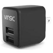 Adattatore per caricabatterie USB per caricatore da muro USB doppio con uscita Vinsic 12W 5V 2.4A