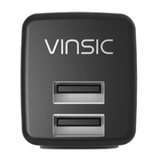 Adattatore per caricabatterie USB per caricatore da muro USB doppio con uscita Vinsic 12W 5V 2.4A