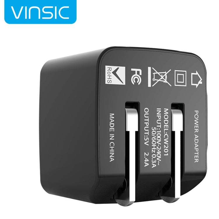 Adattatore caricabatterie USB doppio 12W 5V 2.4A