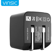 Adattatore per caricabatterie USB per caricatore da muro USB doppio con uscita Vinsic 12W 5V 2.4A