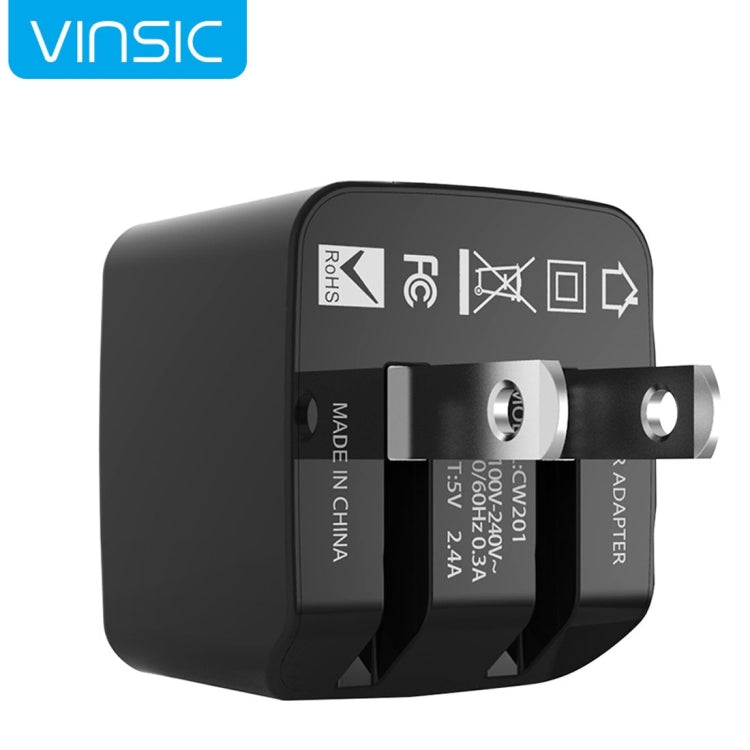 Adattatore caricabatterie USB doppio 12W 5V 2.4A