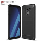 Custodia posteriore TPU fibra di carbonio per Galaxy A8 2018