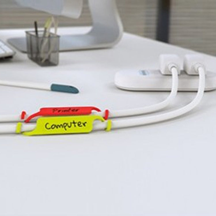 Scheda etichetta per la disposizione della linea elettrica del cavo scrivibile creativo da 10 pezzi