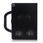 Custodia portafoglio in pelle con motivo gatto per Galaxy Tab A 8