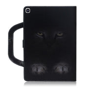 Custodia portafoglio in pelle con motivo gatto per Galaxy Tab A 8