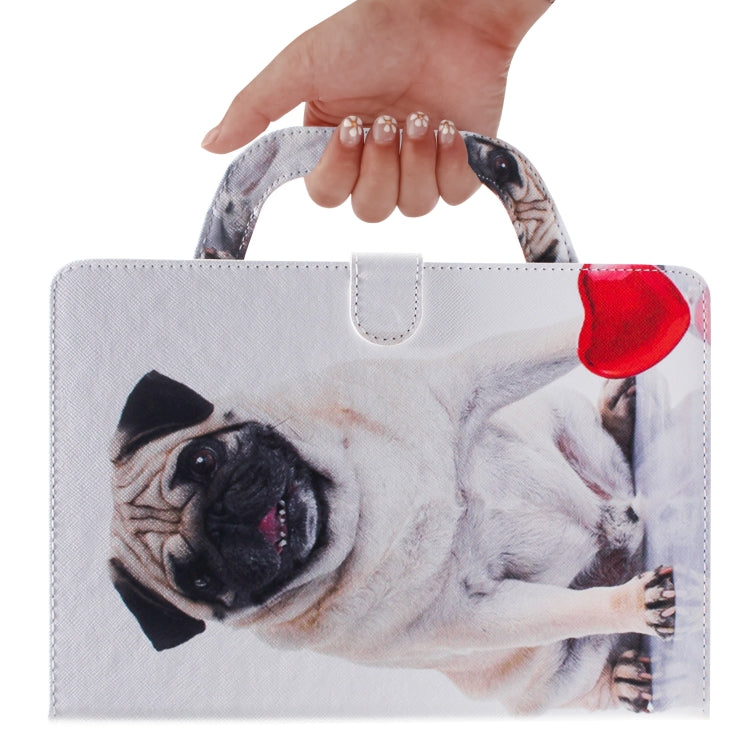 Custodia in pelle con chiusura orizzontale con motivo cane per Galaxy Tab A 8 (2019) / P200 / P205, con supporto, slot per carte e portafoglio, For Galaxy Tab A 8 (2019) / P200 / P205