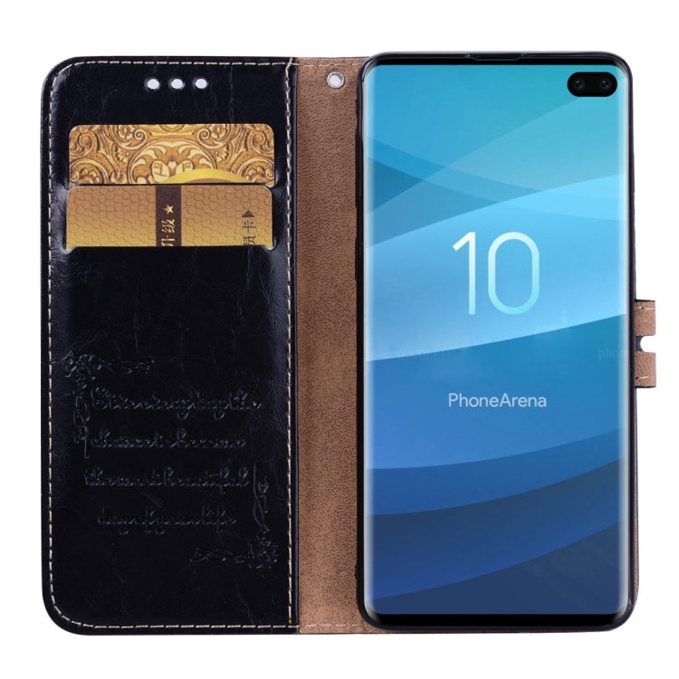 Custodia portafoglio in pelle per Galaxy S10 Plus