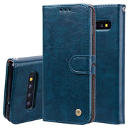 Custodia portafoglio in pelle per Galaxy S10 Plus