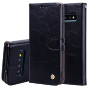 Custodia portafoglio in pelle per Samsung Galaxy S10