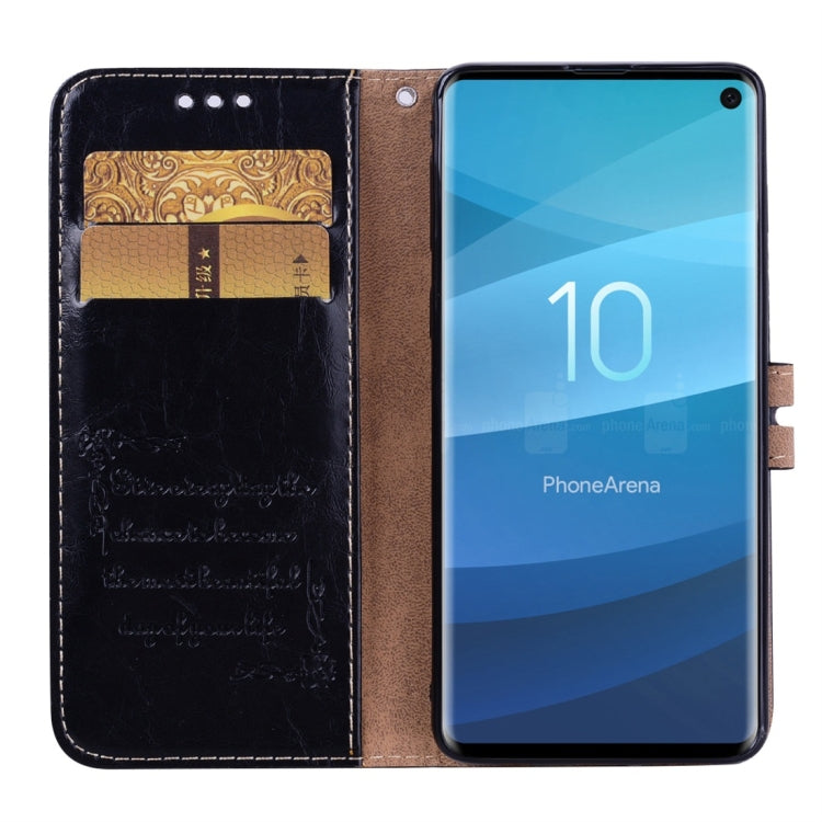 Custodia portafoglio in pelle per Samsung Galaxy S10
