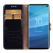 Custodia portafoglio in pelle per Samsung Galaxy S10