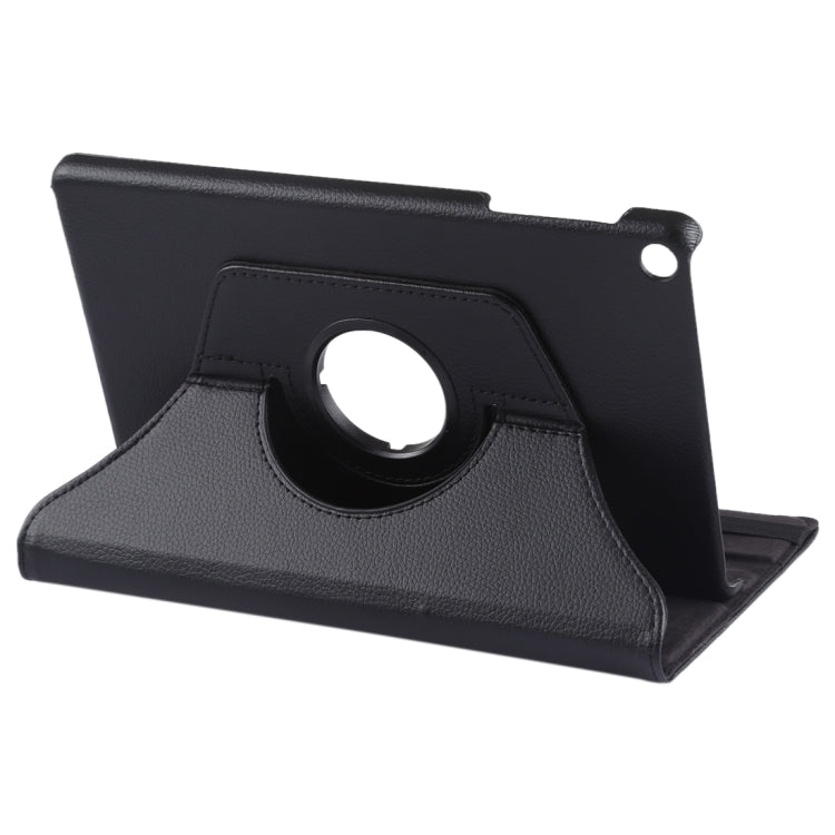 Custodia in pelle con rotazione orizzontale con trama litchi e rotazione di 360 gradi per Galaxy Tab A 10.1 (2019) T510 / T515, con supporto, For Galaxy Tab A 10.1 (2019) T510 / T515