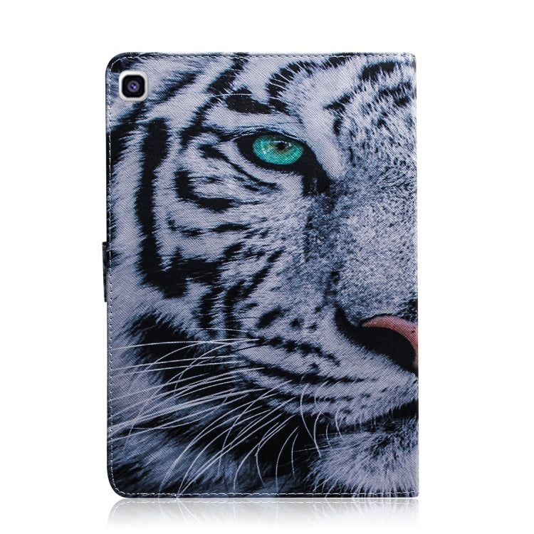 Custodia in pelle con chiusura orizzontale con motivo tigre per Galaxy Tab A 8 (2019) / P200 / P205, con supporto, slot per carte e portafoglio, For Galaxy Tab A 8 (2019)