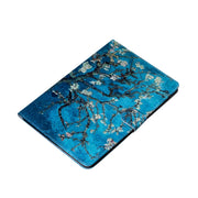 Custodia portafoglio in pelle con motivo fiore per Galaxy Tab A 8