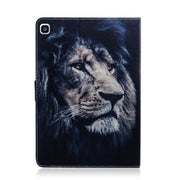 Custodia in pelle con motivo leone per Galaxy Tab A 8 (2019)