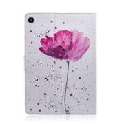 Custodia portafoglio in pelle con motivo orchidee per Galaxy Tab