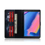 Custodia in pelle con motivo lupo per Galaxy Tab A 8 (2019)