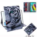 Custodia in pelle con motivo tigre per Galaxy Tab S5E