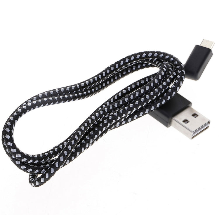 Cavo ricarica USB a USB-C doppio gomito nylon 20 cm