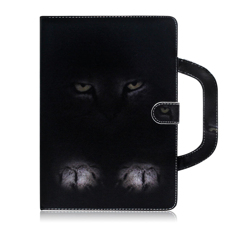 Custodia in pelle con chiusura orizzontale con motivo gatto per Galaxy Tab S5E 10.5 T720 / T725, con supporto, slot per carte e portafoglio, For Galaxy Tab S5E 10.5 T720 / T725
