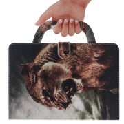 Custodia in pelle con motivo leone per Galaxy Tab S5E 10.5