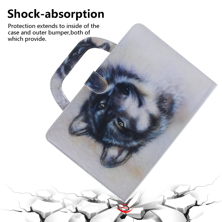 Custodia in pelle con chiusura orizzontale modello lupo per Galaxy Tab S5E 10.5 T720 / T725, con supporto, slot per carte e portafoglio, For Galaxy Tab S5E 10.5 T720 / T725