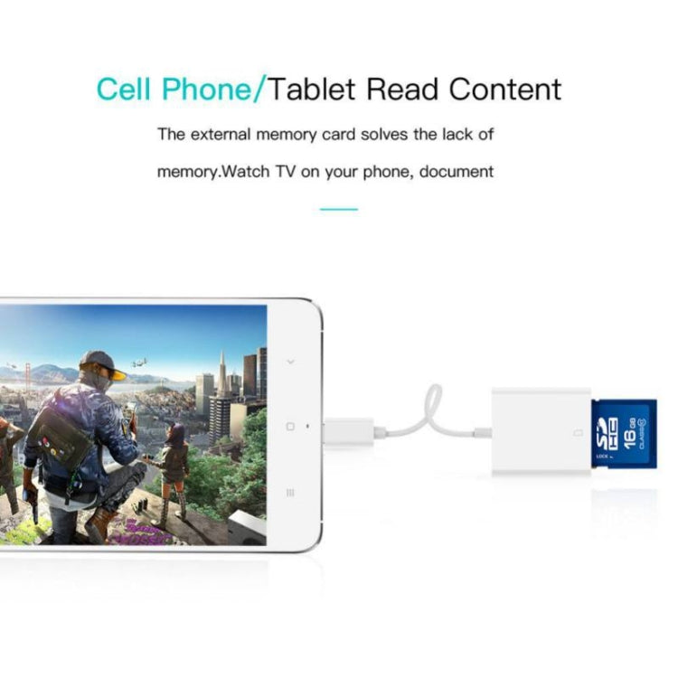 Adattatore USB-C a lettore scheda SD compatibile smartphone
