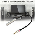 Cavo adattatore audio da 3,5 mm maschio a 6,5 mm femmina 60 cm