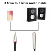 Cavo adattatore audio REXLIS TC128MF da 3,5 mm maschio a 6,5 mm femmina, lunghezza: 1 m