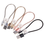 Cavo ricarica Micro USB e USB-C 24 cm 2A