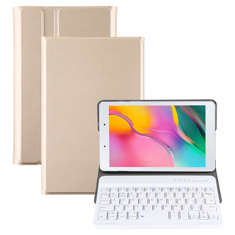 Custodia tablet in pelle ultrasottile staccabile con tastiera magnetica Bluetooth per Galaxy Tab A 8.0 2019 P200 / P205, con supporto