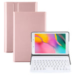 Custodia tablet in pelle ultrasottile staccabile con tastiera magnetica Bluetooth per Galaxy Tab A 8.0 2019 P200 / P205, con supporto