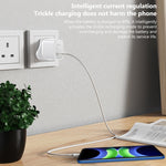 Caricabatterie rapido Yesido YC76 PD 20W USB-C con presa UK