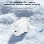 Caricabatterie rapido Yesido YC76 PD 20W USB-C con presa UK