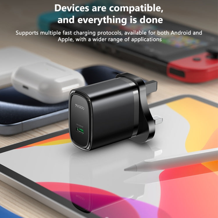 Yesido YC76L Caricatore rapido USB-C 20W con cavo 8 pin