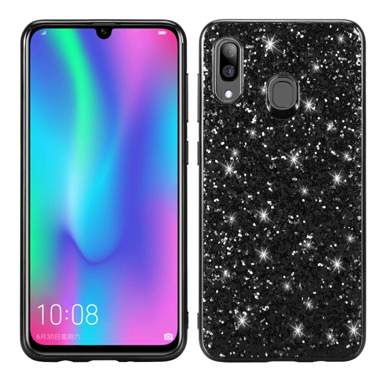 Custodia TPU con polvere scintillante per Galaxy A30