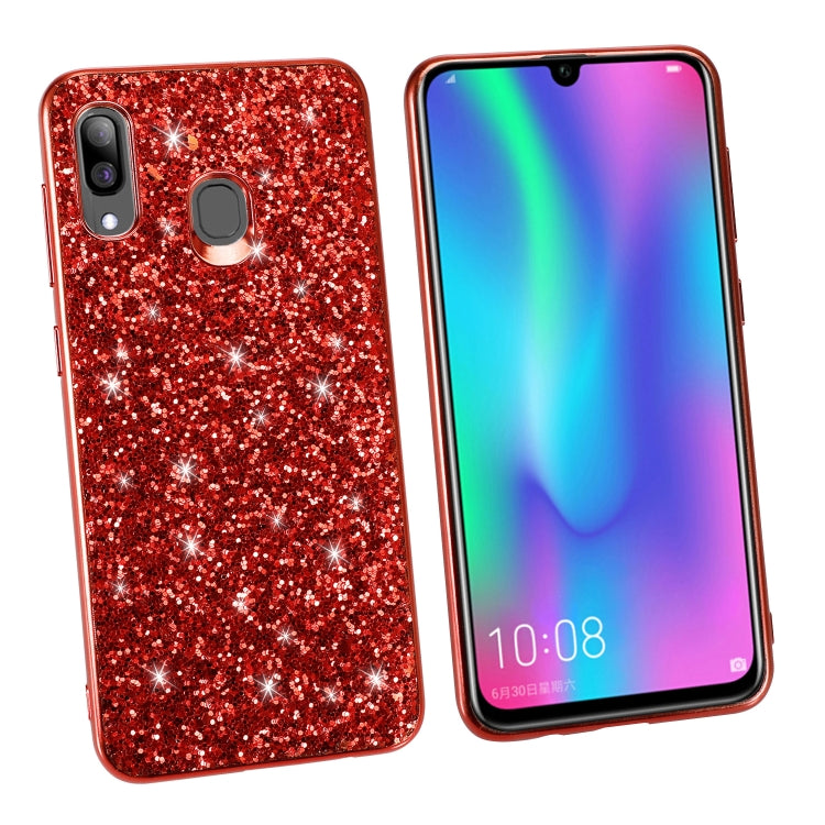 Custodia TPU con polvere scintillante per Galaxy A30