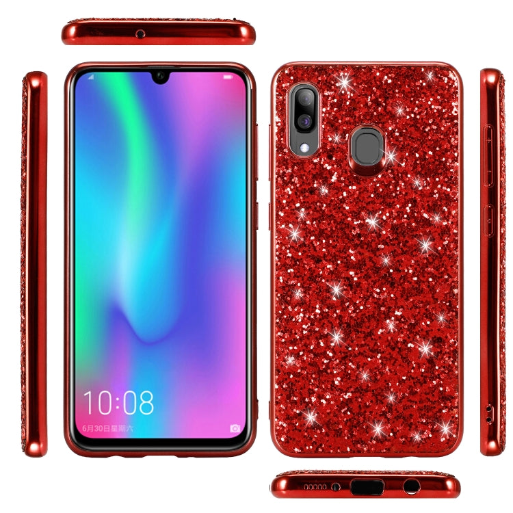 Custodia TPU con polvere scintillante per Galaxy A30