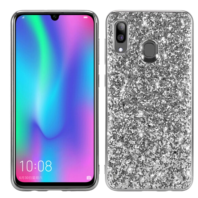Custodia TPU con polvere scintillante per Galaxy A30