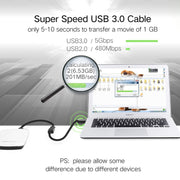 Ugreen Cavo di prolunga per trasmissione super veloce USB 3.0 da maschio a femmina da 3 m, Length: 3m